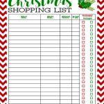 Freebie Printable Christmas Shopping List | Best Of Pinterest   Free Printable Christmas List