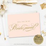 Freebie} Printable Diy "will You Be My Bridesmaid?" Card Set   Free Printable Will You Be My Bridesmaid Cards
