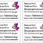 Freebie Valentine's Day No Homework Passes | Free Products On Tpt   Free Printable Homework Pass Coupon
