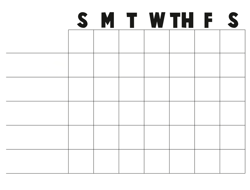 Free+Printable+Blank+Charts Or A Blank Chart You Can Fill In With