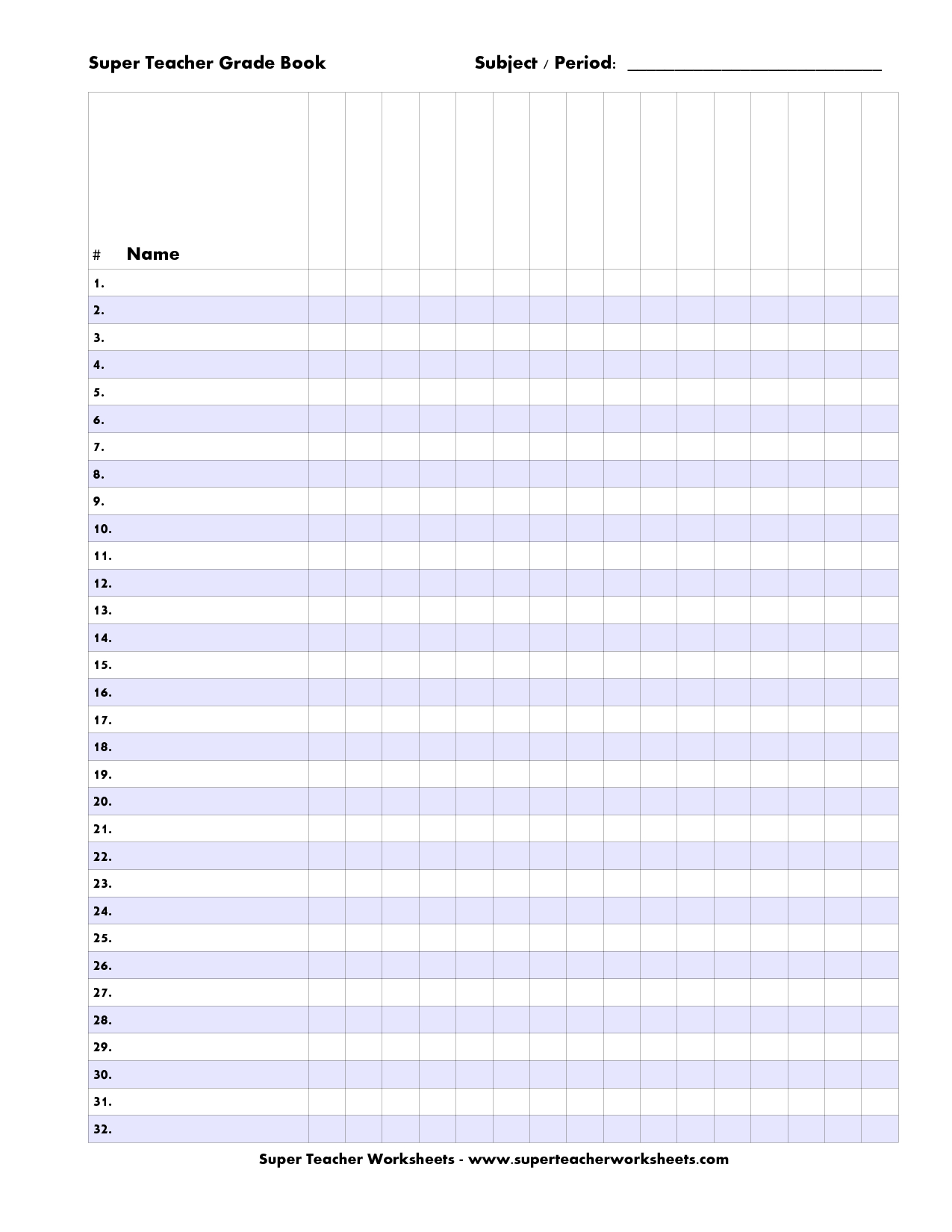 Free Printable Grade Sheets For Kindergarten