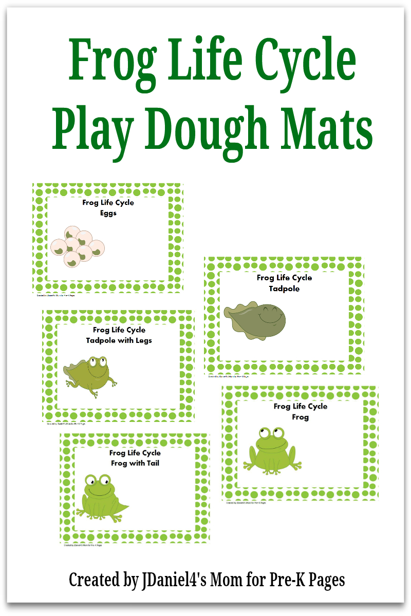 Frog Life Cycle Play Dough Activity - Pre-K Pages - Life Cycle Of A Frog Free Printable Book