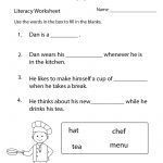 Fun Literacy Worksheet   Free Printable Educational Worksheet   Free Printable Ela Worksheets