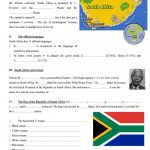 General Facts About South Africa Worksheet   Free Esl Printable   Free Printable Worksheets On Africa