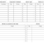 Gentes Donorte: Horse Health Record Form Images Frompo – Free Printable Pet Health Record