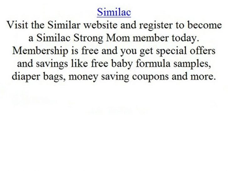 Free Printable Similac Coupons Online