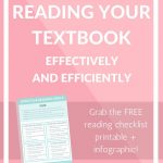 Get The Free Checklist Printable On Textbook Reading Strategies And   Free Printable Textbooks