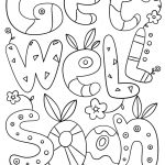 Get Well Soon Doodle Coloring Page | Free Printable Coloring Pages   Free Printable Get Well Soon Cards