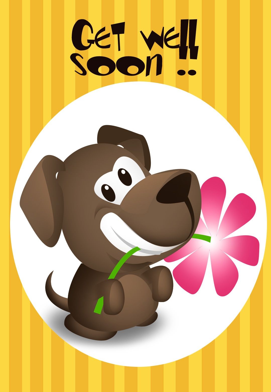 Get Well Soon Puppy Greeting Card | * Prenten 18/ Beterschap - Sterkte * - Free Printable Get Well Soon Cards