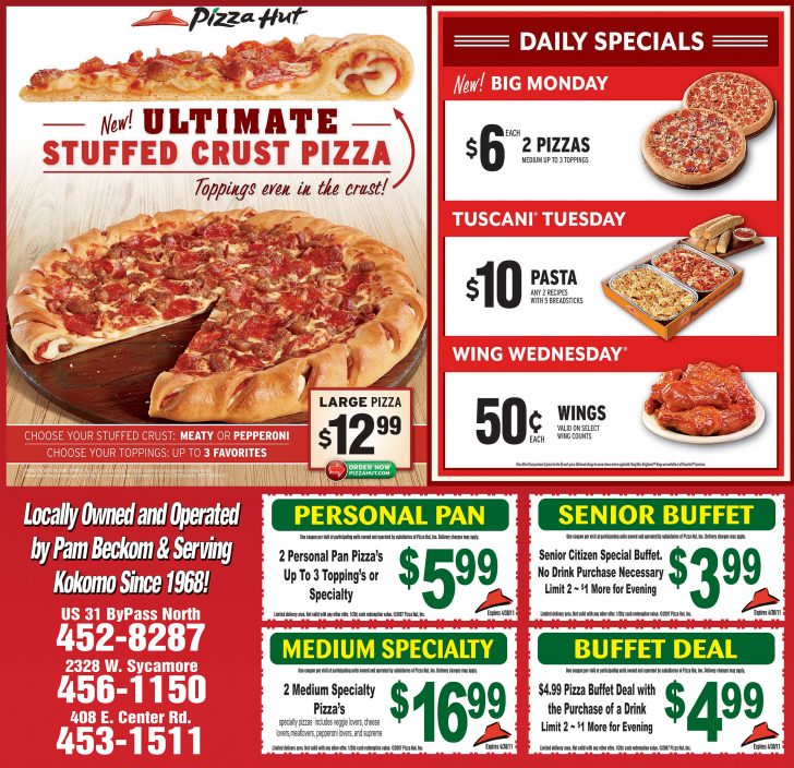 Free Printable Round Table Pizza Coupons