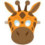 Giraffe Mask Template | Free Printable Papercraft Templates   Giraffe Mask Template Printable Free