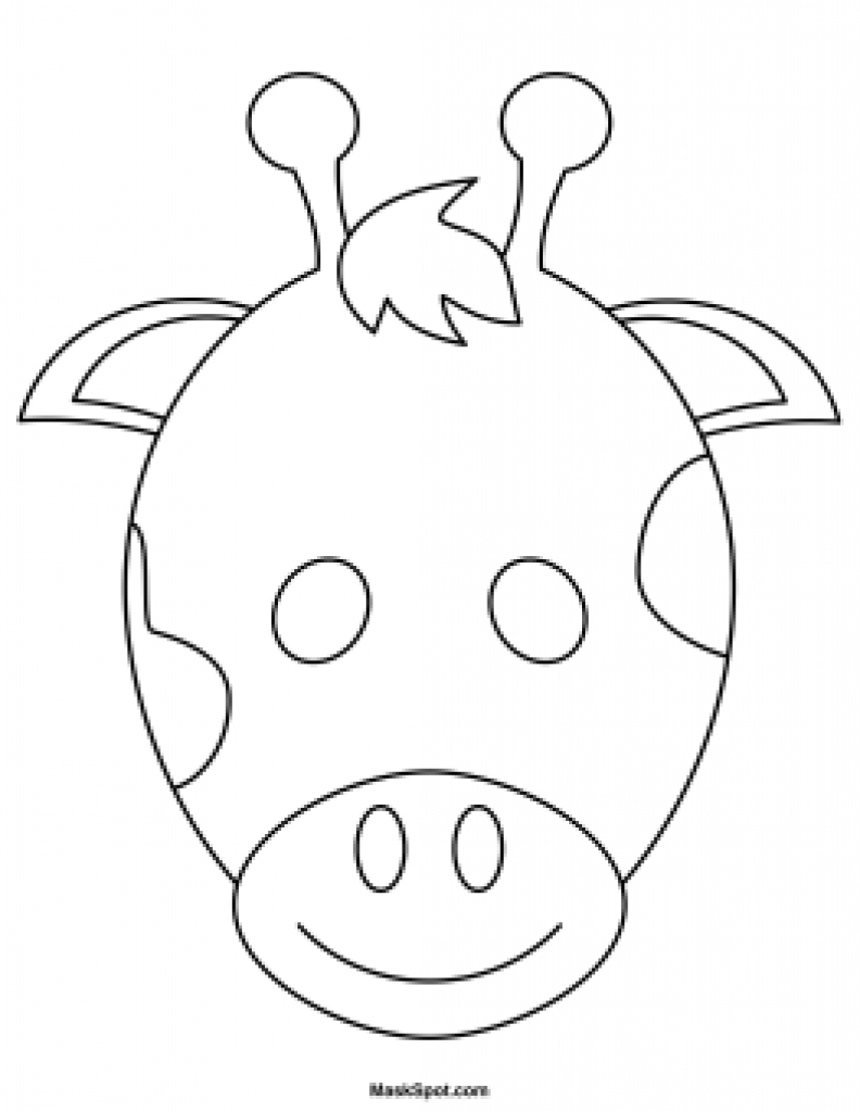 Giraffe Mask Template Printable Free | Free Printable