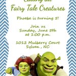 Girls Or Boys Shrek Printable Birthday Party Invitation | Etsy   Free Printable Shrek Birthday Invitations