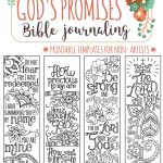 God's Promises   Bible Journaling Printable Templates, Illustrated   Free Printable Bible Bookmarks Templates