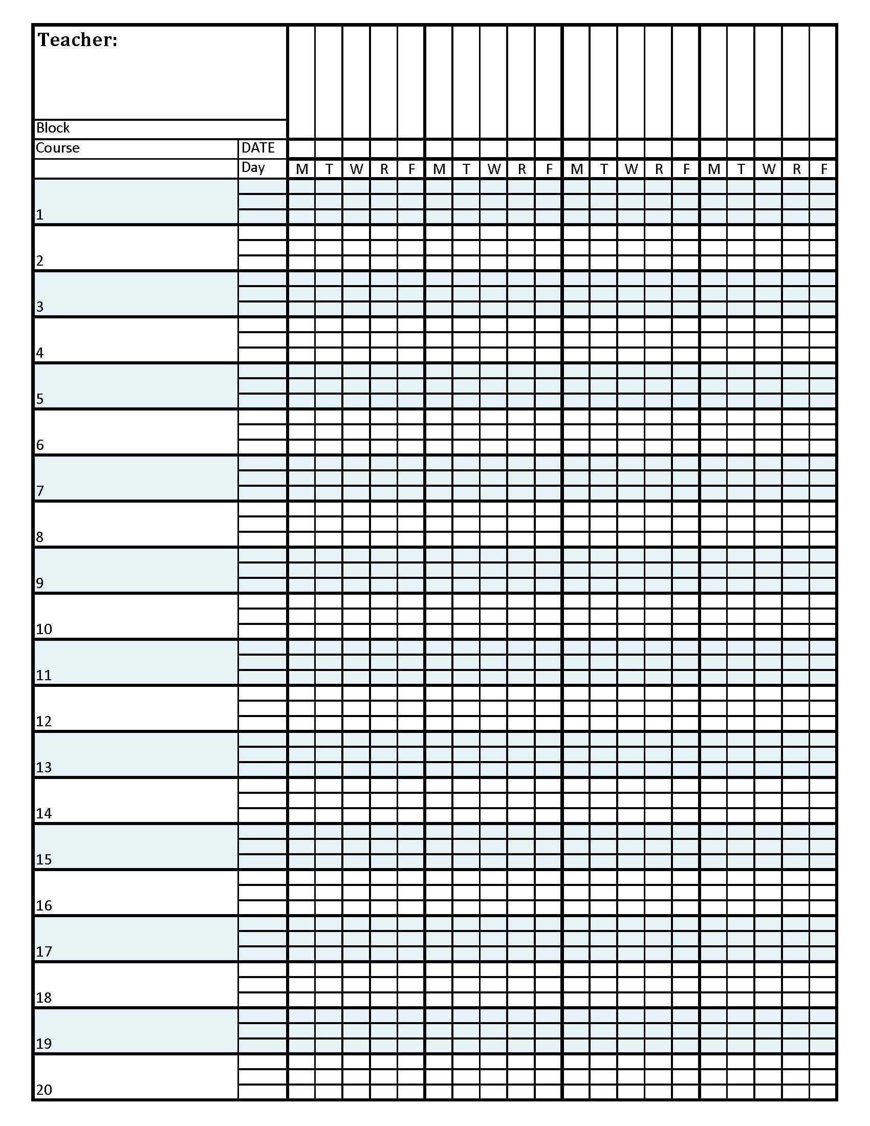 School Attendance Register Template School study Ideas Free 