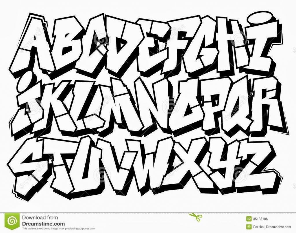 Free Printable Graffiti Letters Az | Free Printable