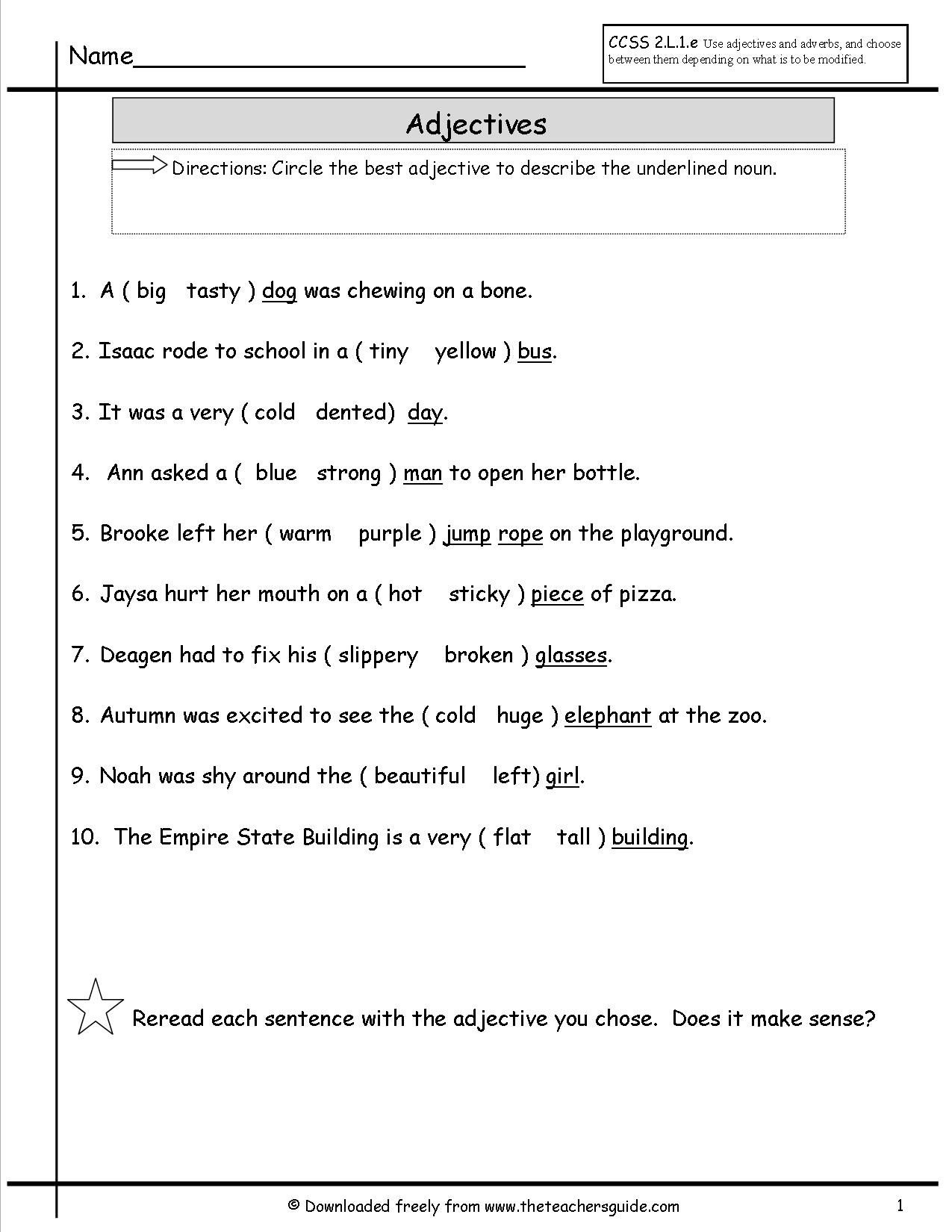 free printable subject predicate worksheets 2nd grade