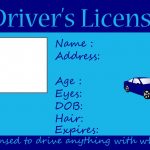 Great Template For Creating Any Type Of Licensesuch As A License   Free Printable Fake Drivers License