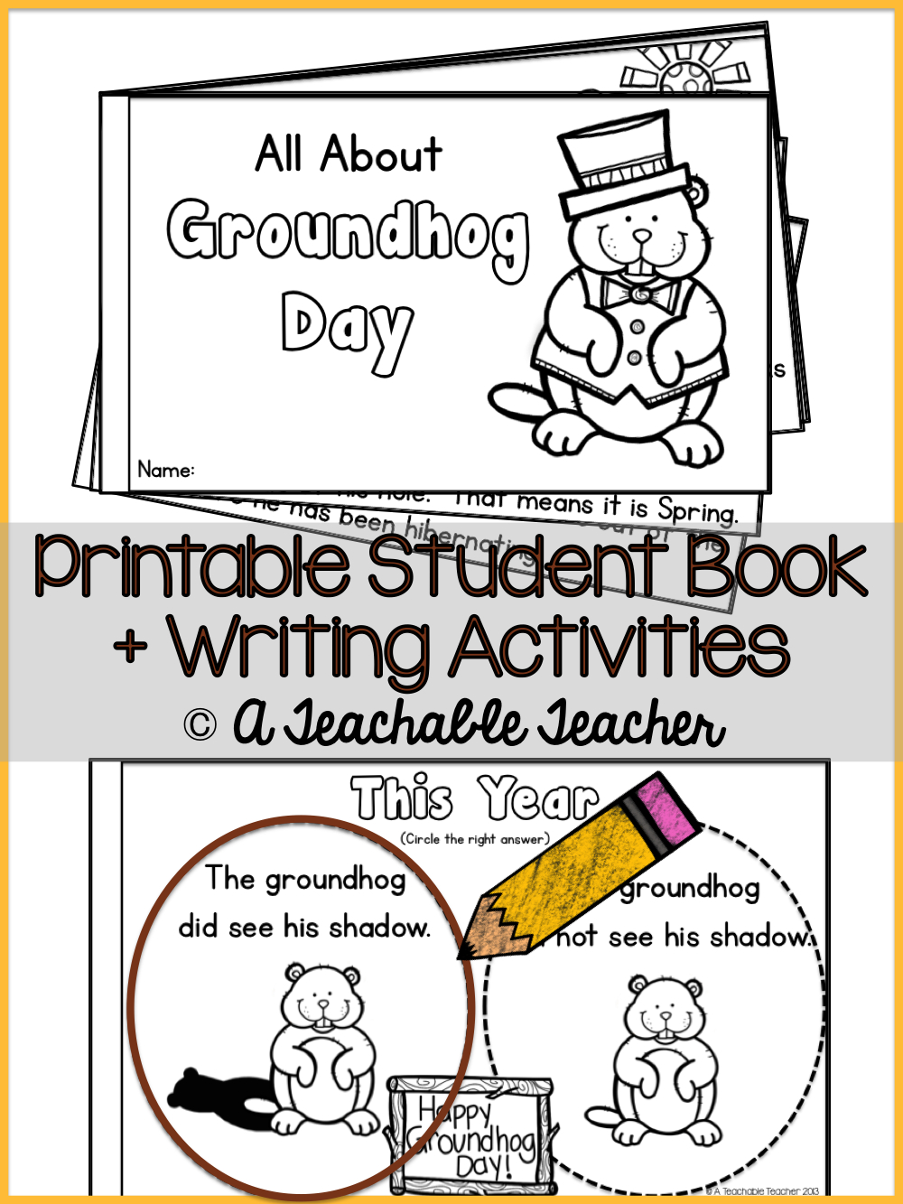 Groundhog Day | Groundhog Day Activities | Best Of Winter: New Year - Free Printable Groundhog Day Booklet