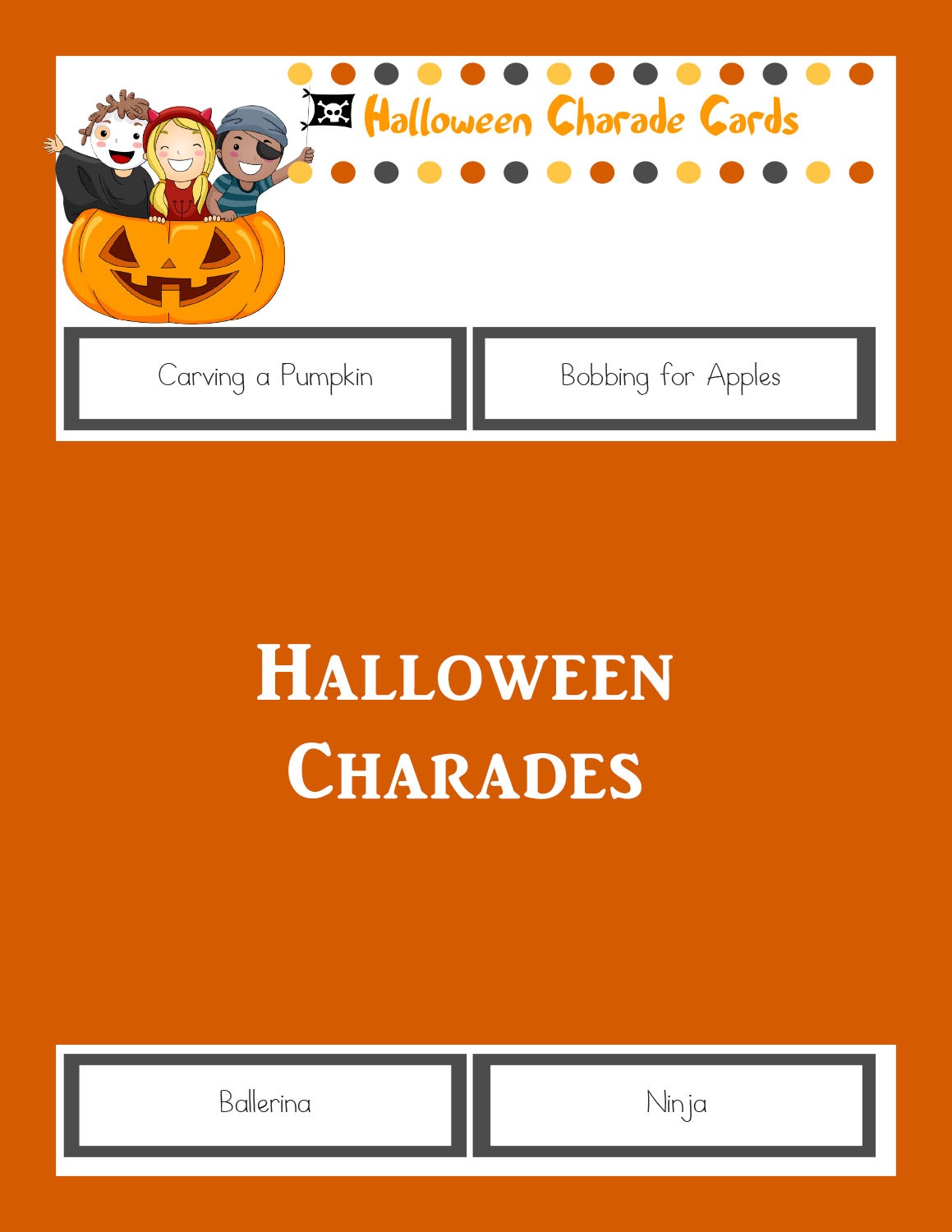 Free Printable Charades Cards Free Printable