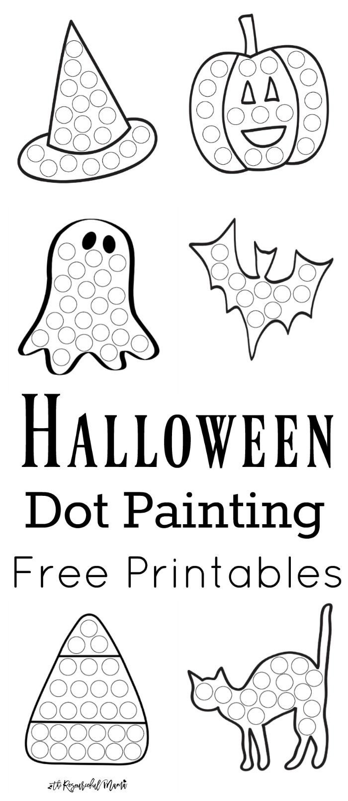 Halloween Dot Painting {Free Printables} | Halloween | Painting - Free Printable Halloween Activities