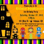 Halloween Kids Birthday Party Invitations | Printable Halloween   Free Printable Halloween Birthday Party Invitations
