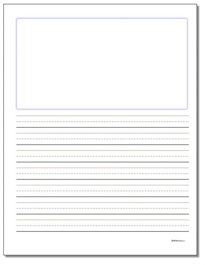 Blank Handwriting Worksheets Printable Free