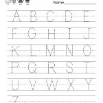 Handwriting Practice Worksheet   Free Kindergarten English Worksheet   Free Printable Handwriting Sheets For Kindergarten