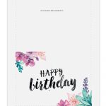 Happy Birthday Cards To Print Free — Birthday Invitation Examples   Free Printable Birthday Cards For Her