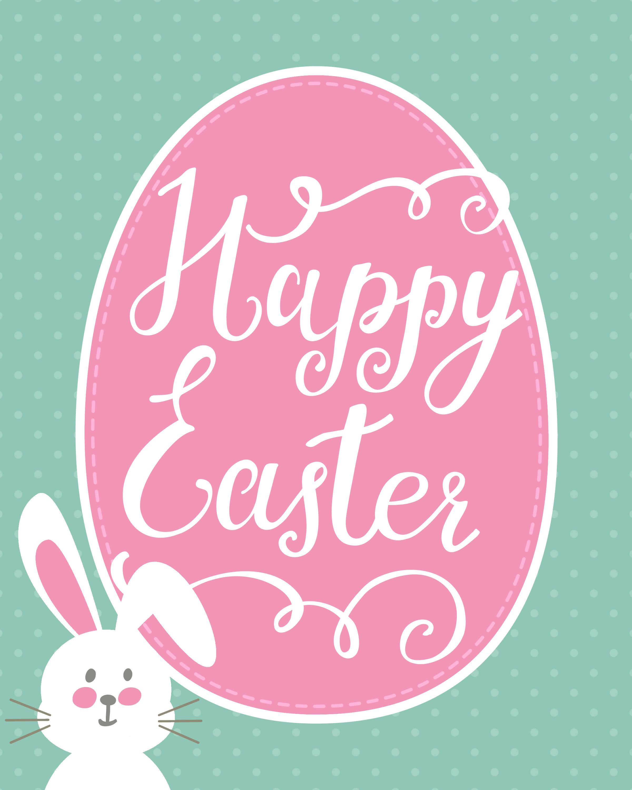 Happy Easter Bunny Printable | Holidays - Easter | Happy Easter - Free Printable Easter Images
