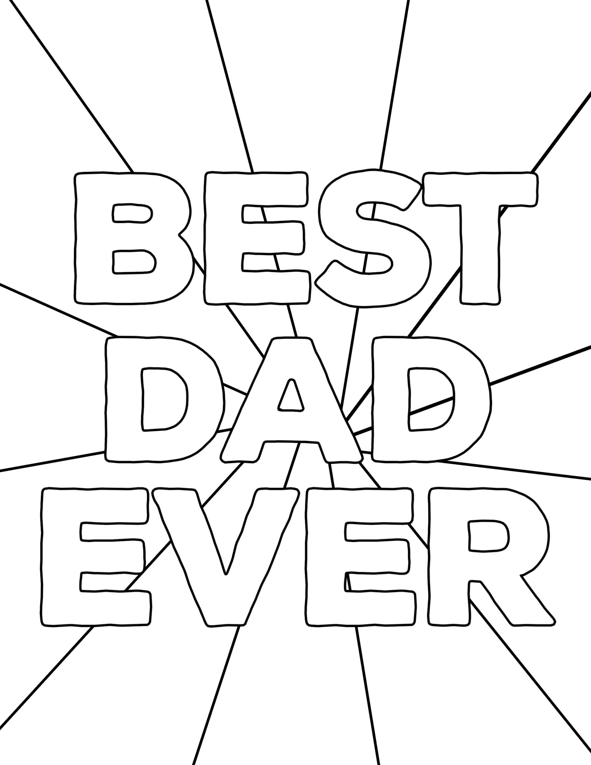 Happy Father&amp;#039;s Day Coloring Pages Free Printables - Paper Trail Design - Free Printable Happy Fathers Day Grandpa Cards