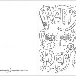 Happy Grandparents Day Doodle Card Coloring Page | Free Printable   Grandparents Day Cards Printable Free