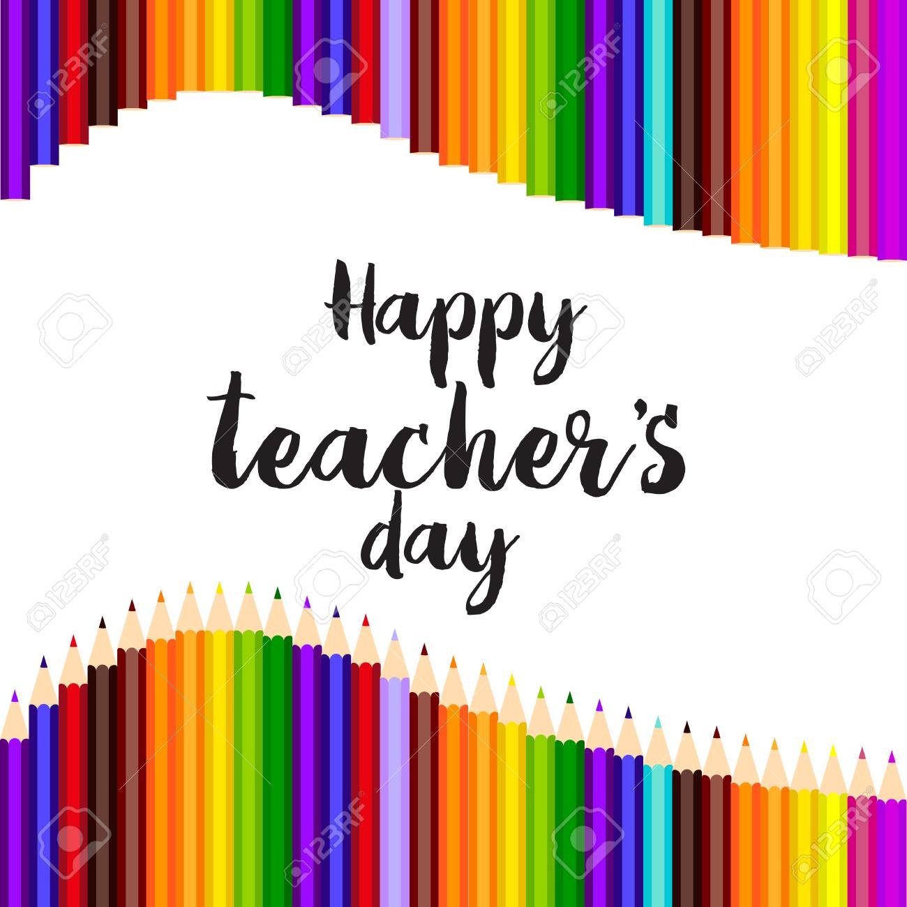 Happy Teacher&amp;#039;s Day Greeting Card Template Design Royalty Free - Free Printable Teacher&amp;amp;#039;s Day Greeting Cards