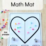 Heart Addition Math Mat | Kinderland Collaborative | Kindergarten   Free Printable Math Centers