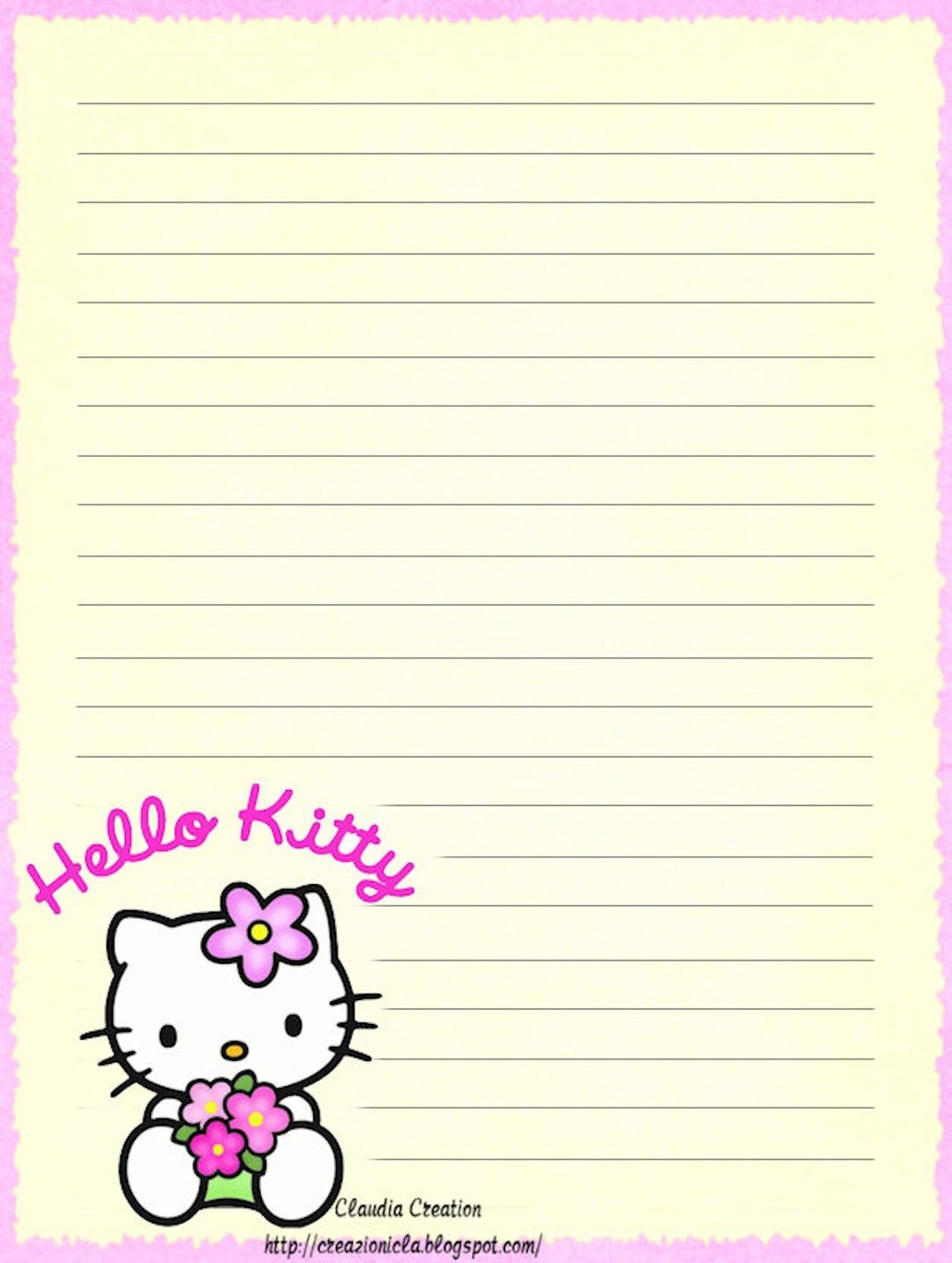 Hello Kitty | Borders,stationary,backgrounds | Hello Kitty, Hello - Free Printable Hello Kitty Stationery