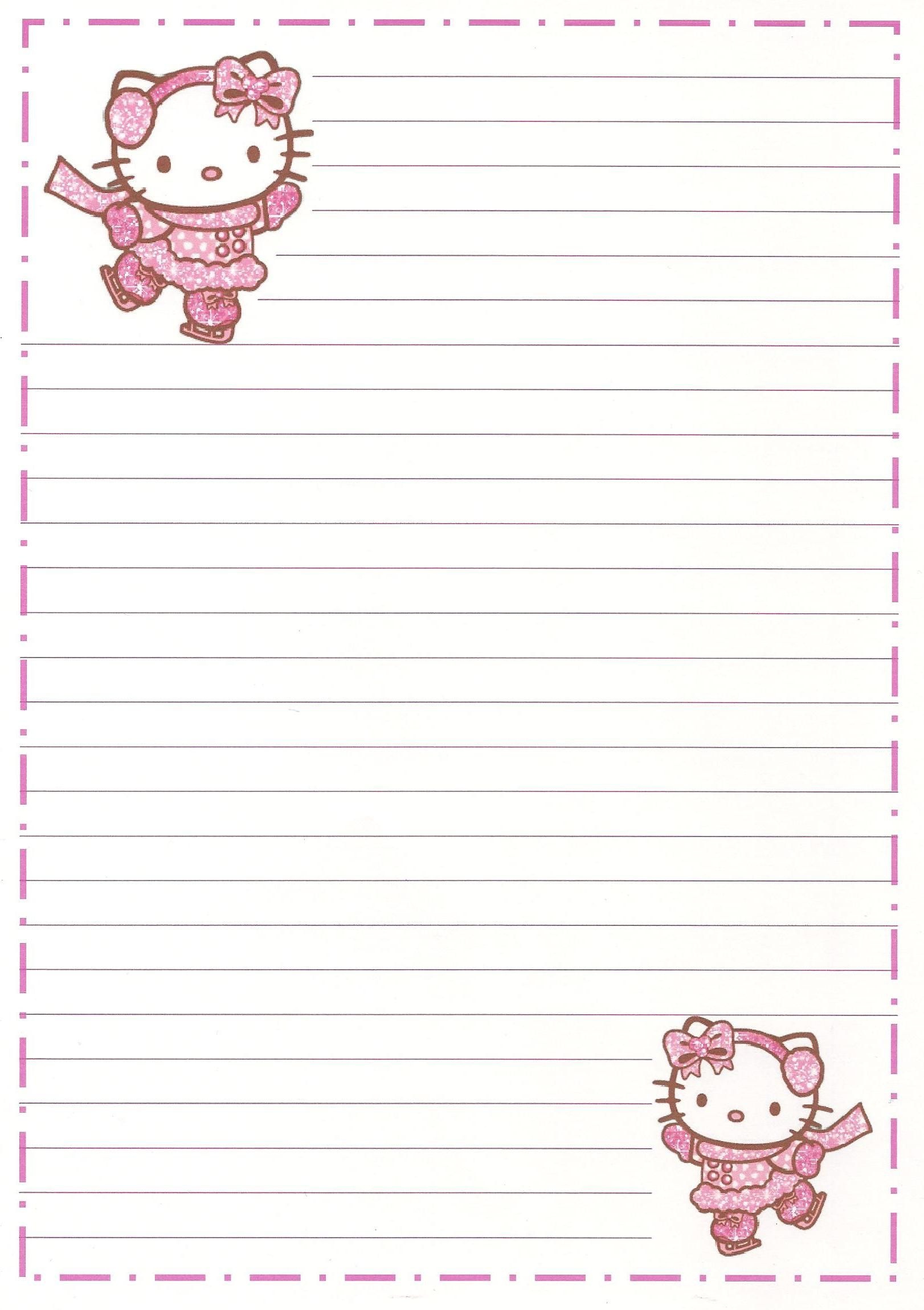 Hello Kitty | Borders,stationary,backgrounds | Hello Kitty, Kitty - Free Printable Hello Kitty Stationery