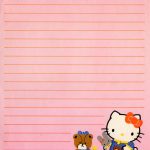 Hello Kitty Vintage Stationery Papel De Carta | Writing Paper   Free Printable Hello Kitty Stationery