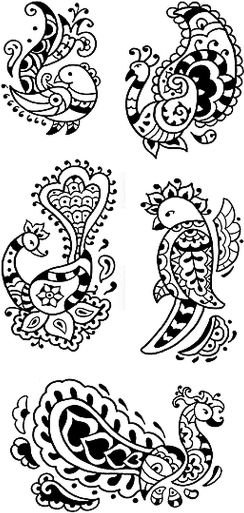Henna Birds Raven Dove Swallow Eagle Tattoo Designs - Tattoos Book - Free Printable Henna Tattoo Designs