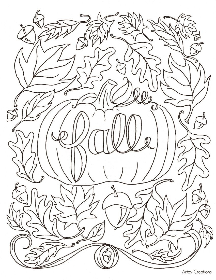 Hi Everyone! Today, I&amp;#039;m Sharing With You My First Free Coloring Page - Free Printable Fall Harvest Coloring Pages
