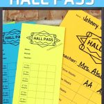 High School Hall Pass | Classroom Procedures For High School Math   Free Printable Hall Pass Template