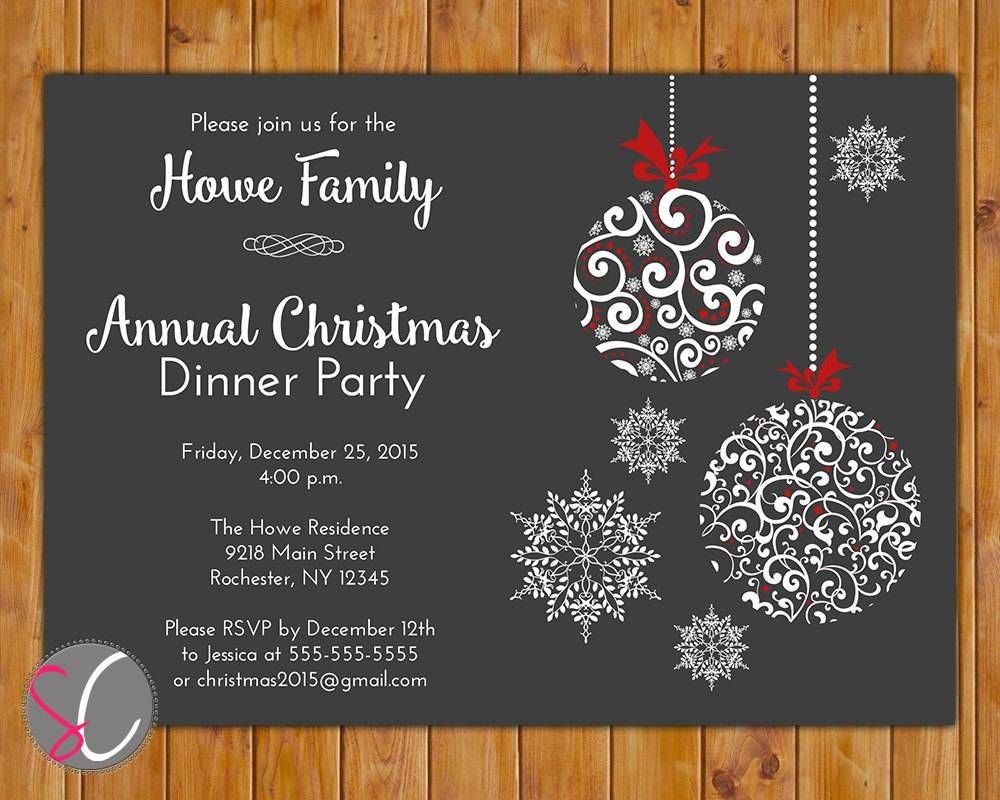 Holiday Party Invitations Free Templates | Christmas Crafts - Holiday Invitations Free Printable