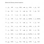 How To Balance Equations   Printable Worksheets   Free Printable Ged Science Worksheets