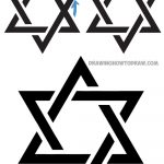 How To Draw The Star Of David (The Jewish Star) With Easy Steps   Star Of David Template Free Printable