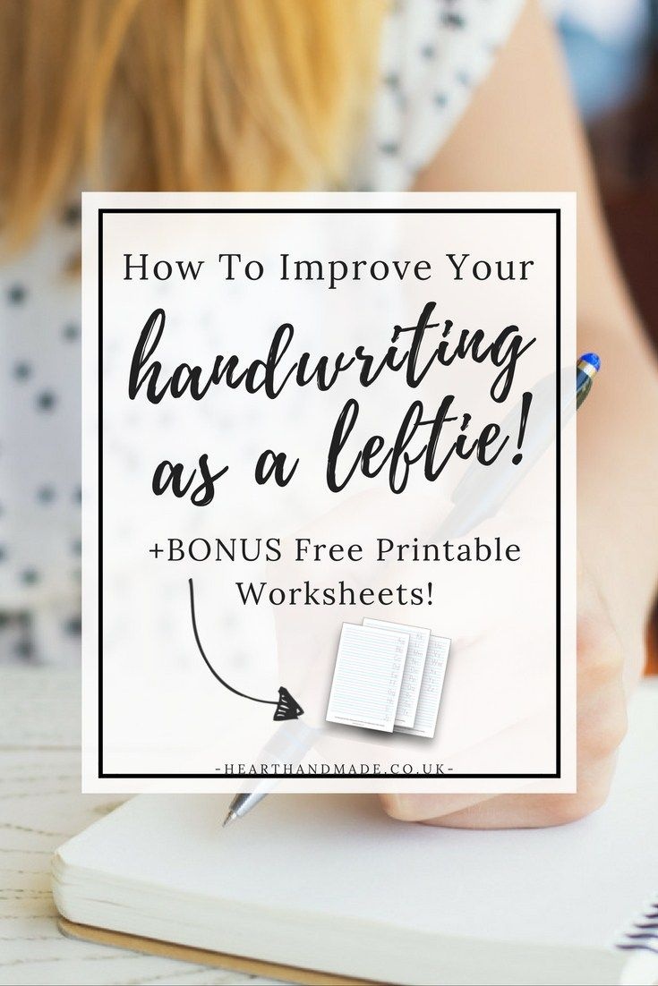 How To Improve Handwriting Skills For Adults That Are Left Handed - Free Printable Left Handed Worksheets