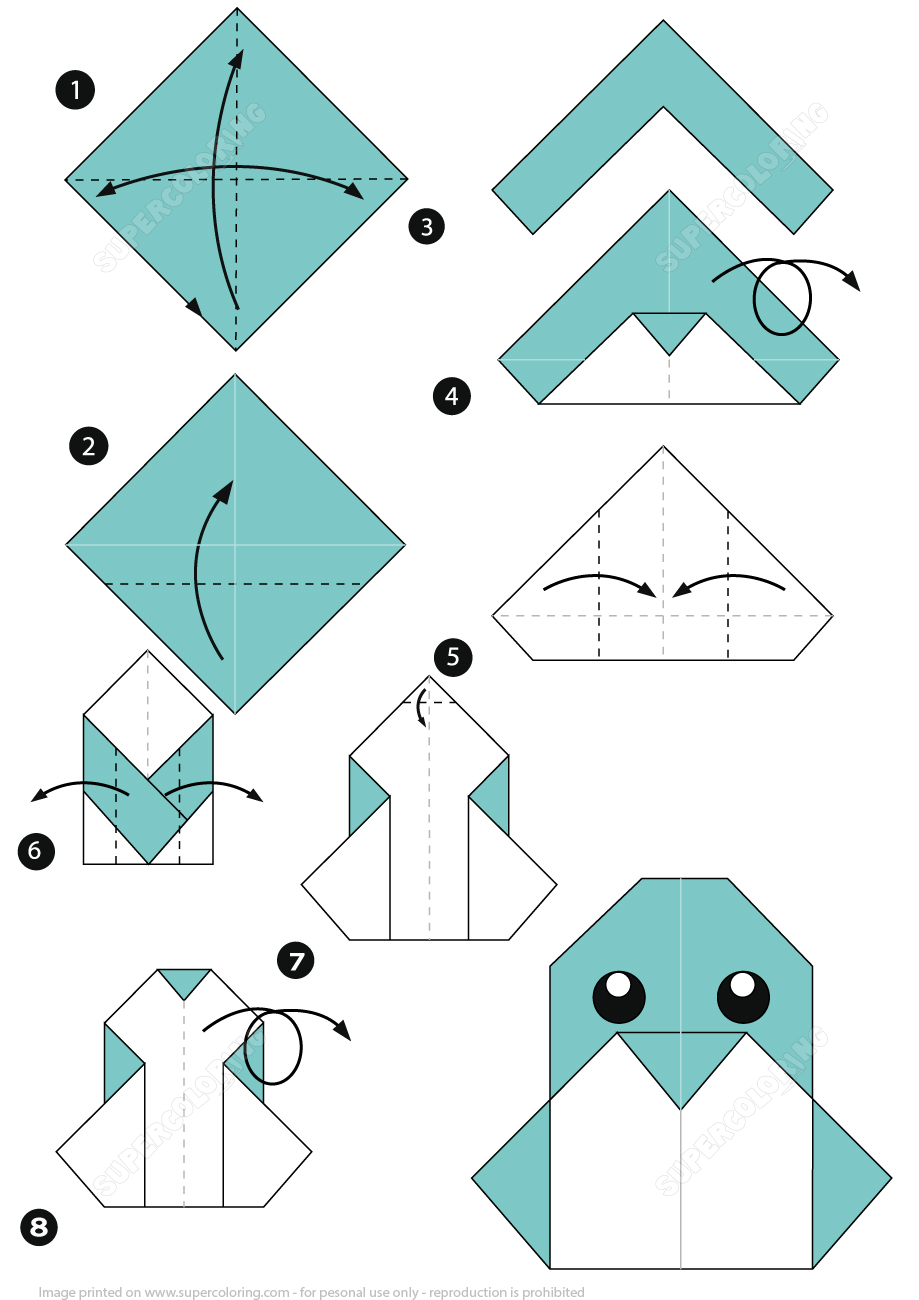 How To Make An Origami Penguin Instructions | Free Printable - Free Easy Origami Instructions Printable