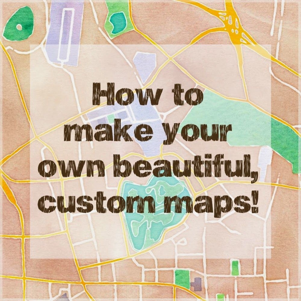 How To Make Beautiful Custom Maps To Print, Use For Wedding Or Event - Free Printable Custom Maps