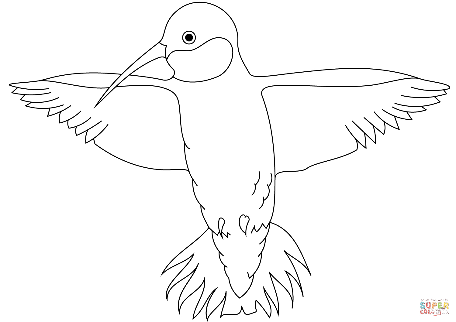 Hummingbird Coloring Page | Free Printable Coloring Pages - Free Printable Pictures Of Hummingbirds