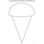 Ice Cream Theme Page At Enchantedlearning   Ice Cream Cone Template Free Printable