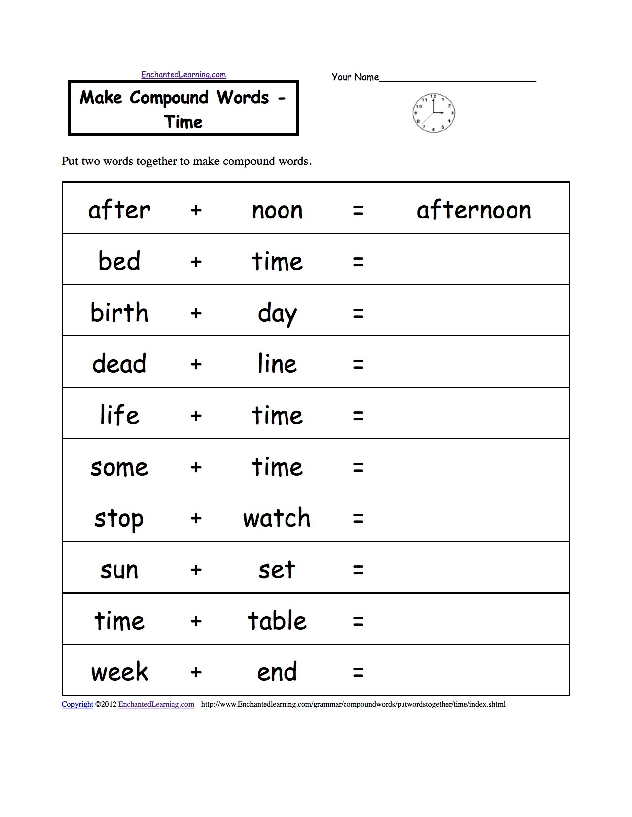 Free Language/grammar Worksheets And Printouts Free
