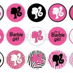 Image Detail For   Barbie Silhouette Clip Art Free | Hawaii   Free Printable Barbie Cupcake Toppers